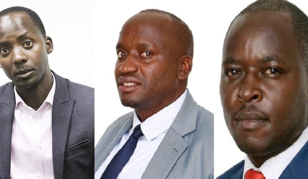De gauche à droite : Ernest Kamanzi, Gamariel Mbonimana et Jean Pierre Célestin Habiyambere